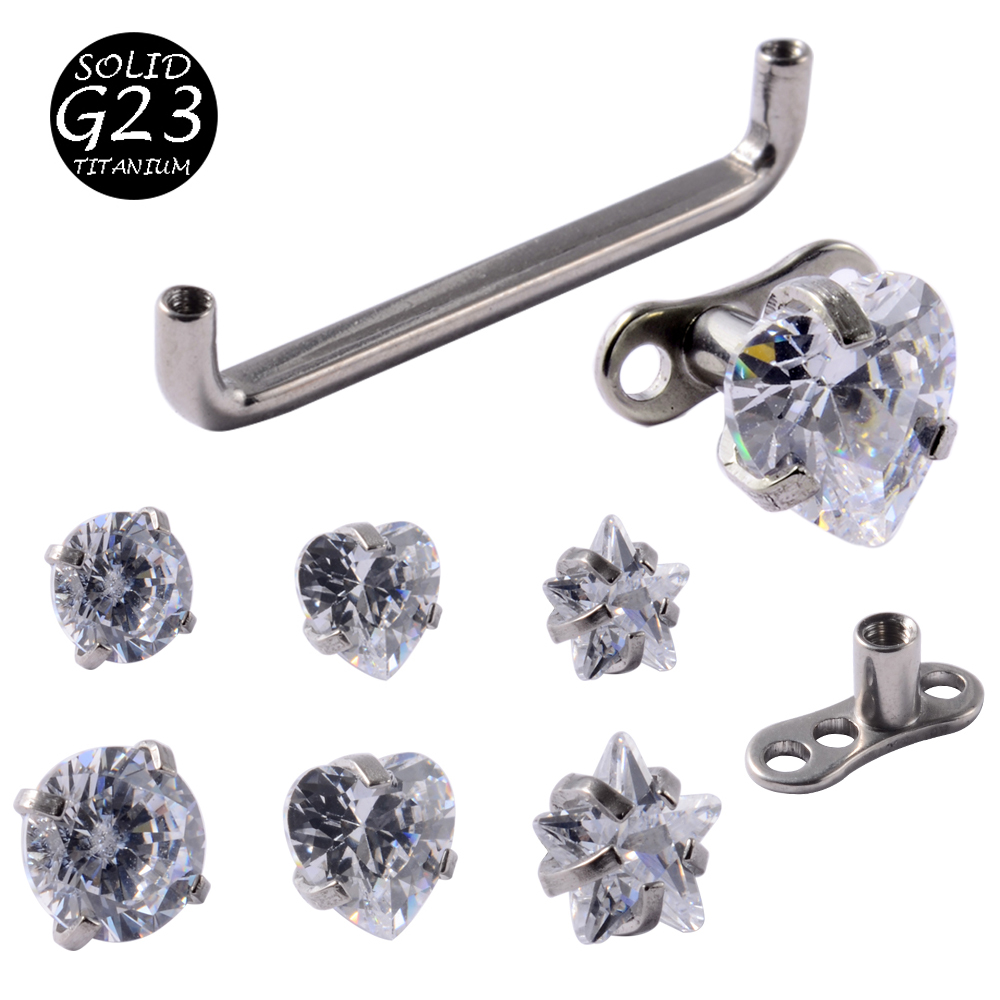 1Peice G23 Titanium Dermal Anc - Dermal Anchor Top 评论和价格