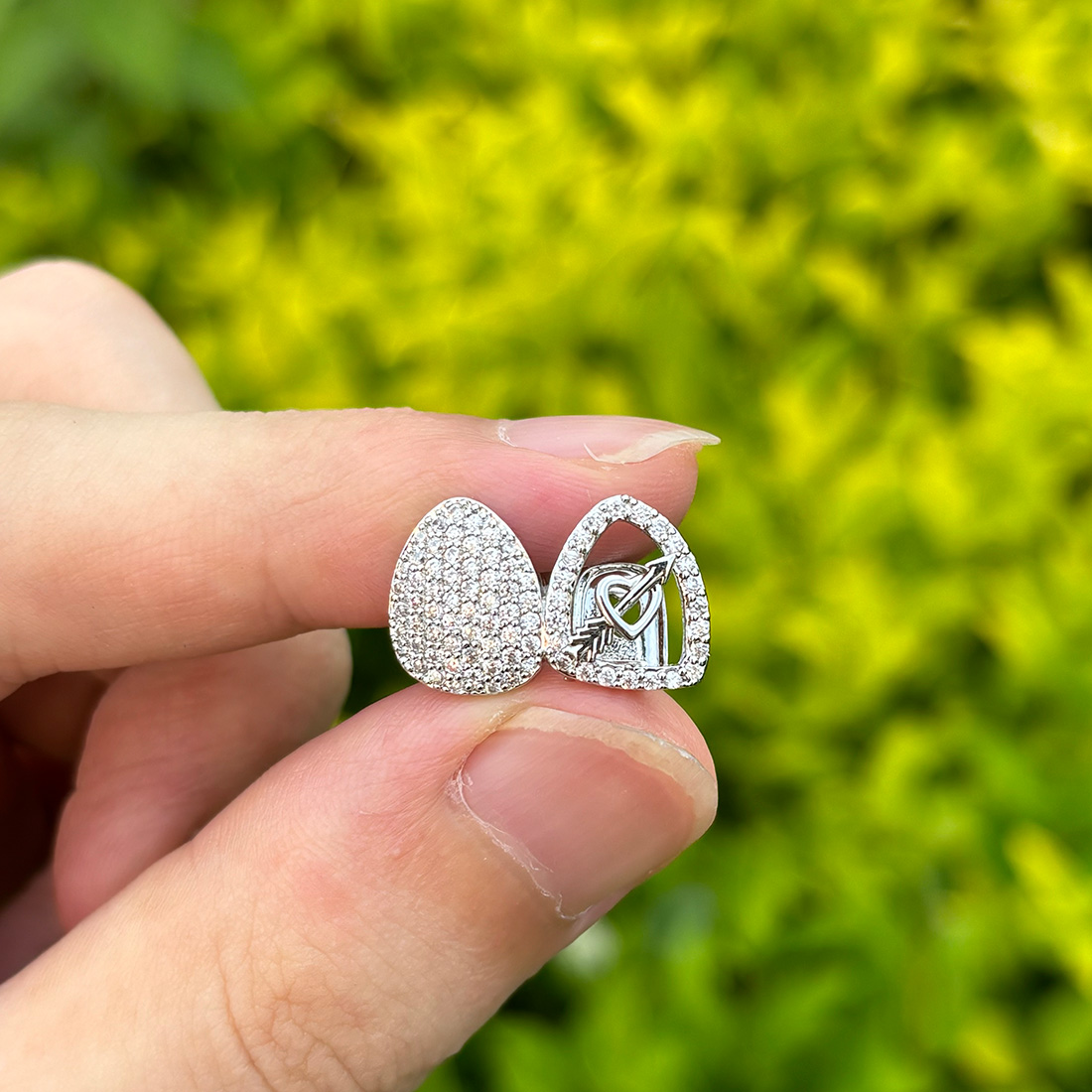 RACHELZ Hip Hop Double Love He - Body Jewelry Gold Plated 评论和价格