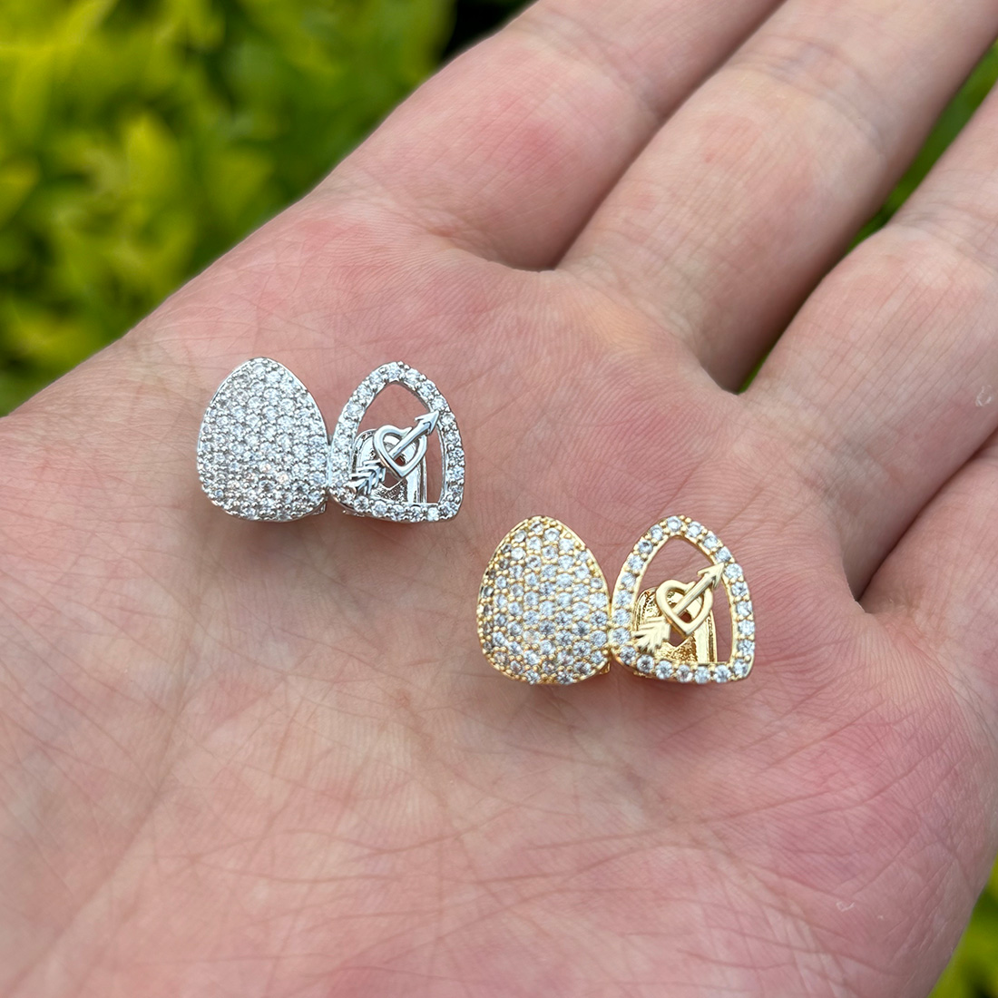 RACHELZ Hip Hop Double Love He - Body Jewelry Gold Plated 评论和价格