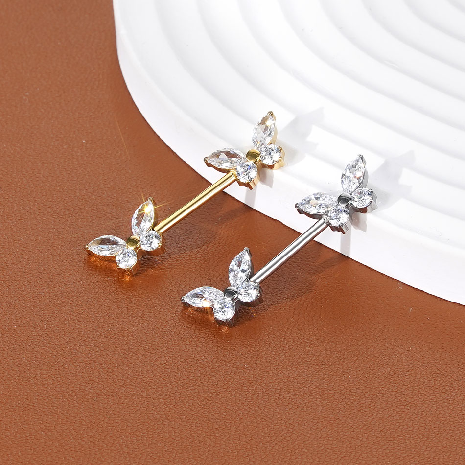 1Pc G23 Titanium Nipple Ring S - Zoor Body Jewelry 评论和价格