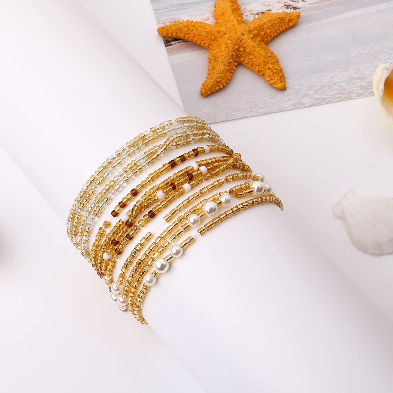 Waist Beads for Women Belly Be - Body Jewelry Types 评论和价格