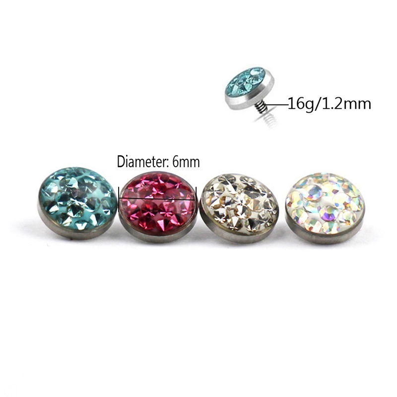 1PC Dermal Anchor Top Piercing - Dermal Anchor Top 评论和价格