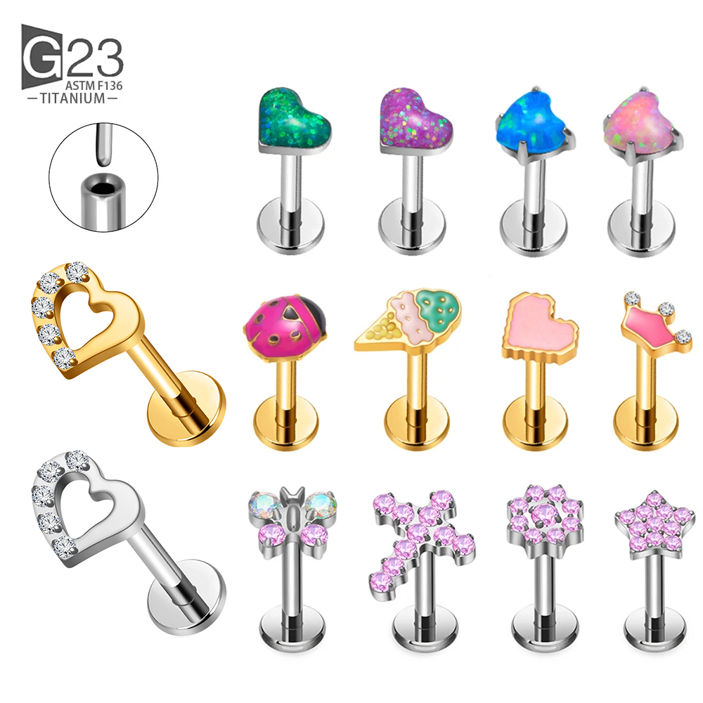 G23 Titanium Threadless Pierci - Body Jewelry Threadless 评论和价格