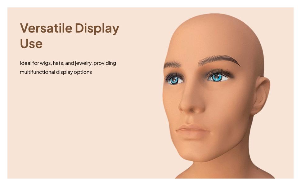 Male Mannequin Head Manikin He - Body Jewelry Display Ideas 评论和价格