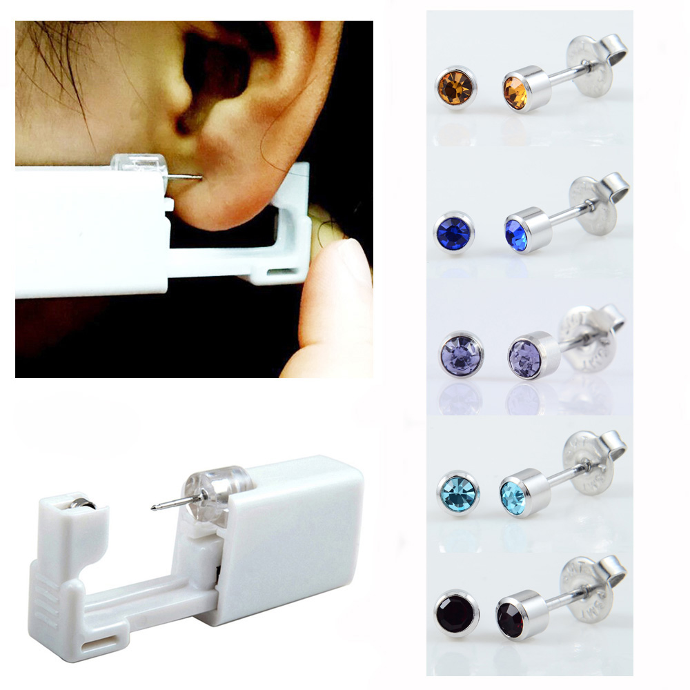 24pcs/Box No Pain Ear Piercing - Body Jewelry Storage 评论和价格