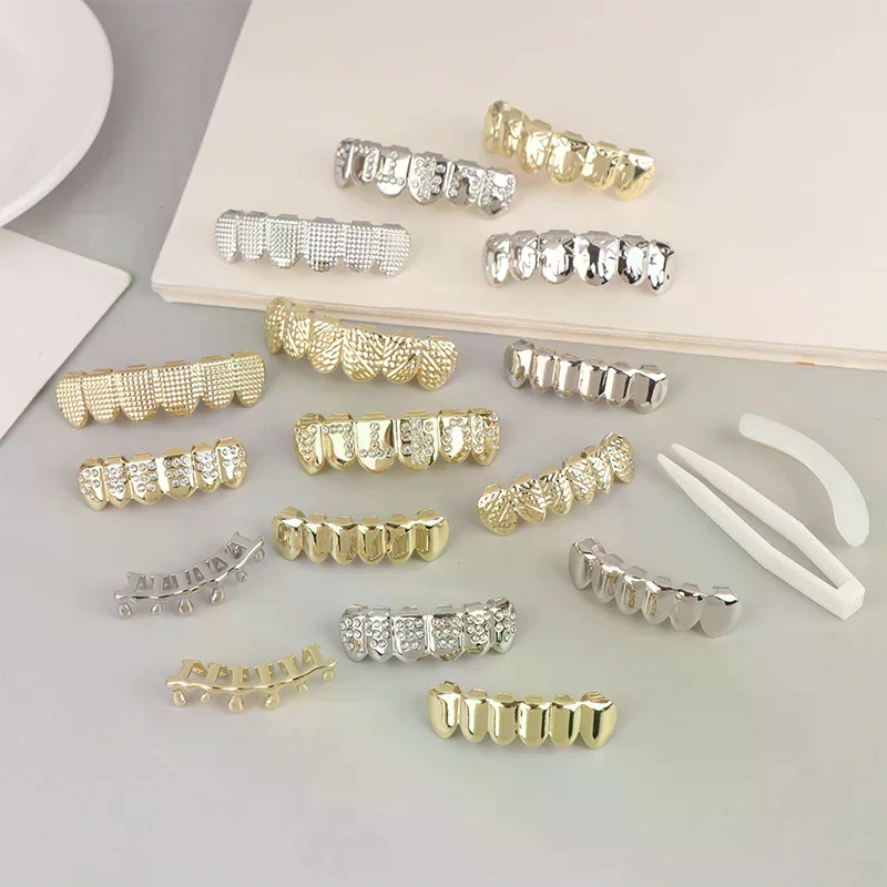 Hip Hop Metal Teeth Grillz Top - Body Jewelry Universe 评论和价格