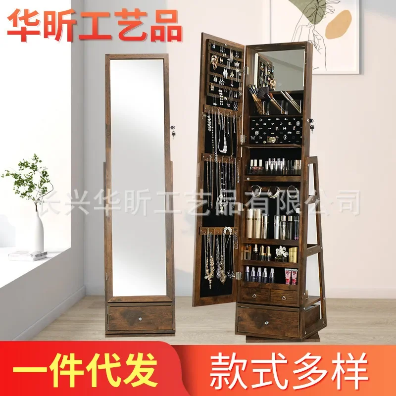 Rotating Full Body Floor Mirro - Body Jewelry Storage 评论和价格