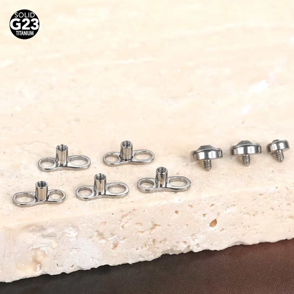 1Pc/5Pcs Titanium Micro Dermal - Dermal Anchor Top 评论和价格