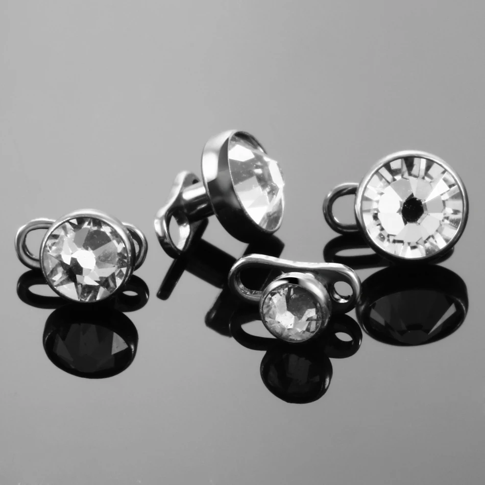 1Pc/5Pcs Titanium Micro Dermal - Dermal Anchor Top 评论和价格