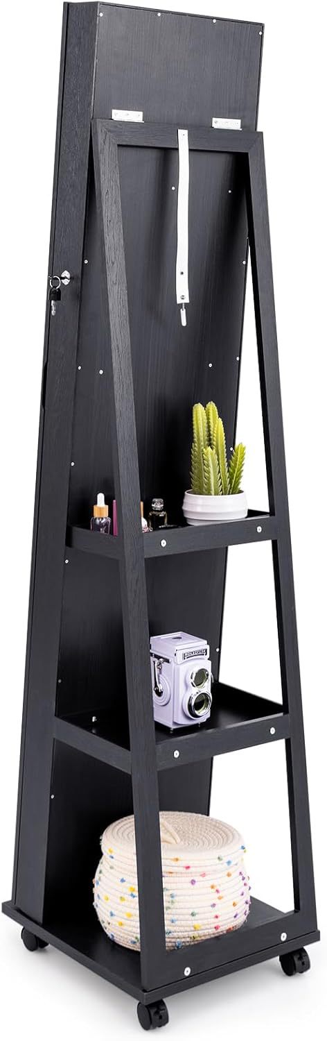 Solid wood rotating floor-stan - Body Jewelry Storage 评论和价格