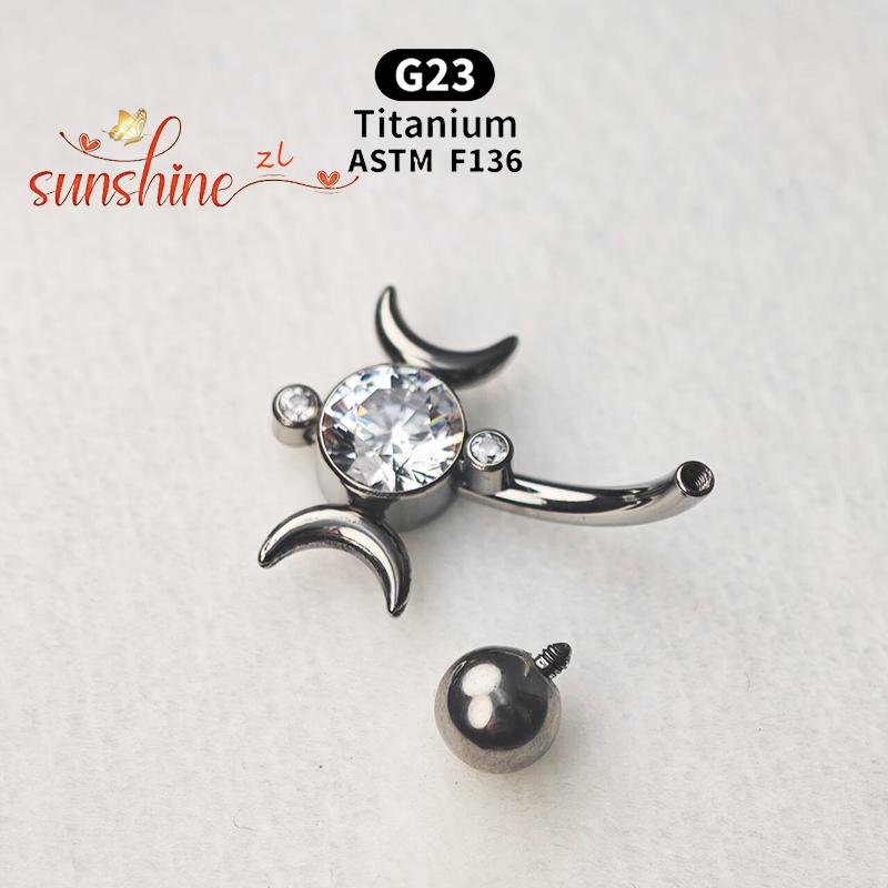 1PCS G23 Titanium VCH Piercing - Body Jewelry Vch 评论和价格