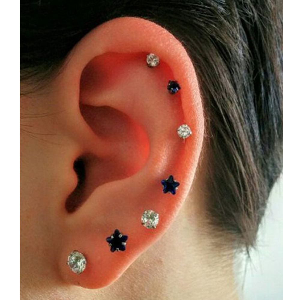 16G Push In Threadless Flat Ba - Body Jewelry Threadless 评论和价格