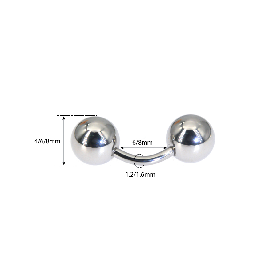 1Pc 316L Surgical Steel Curved - Body Jewelry Vch 评论和价格