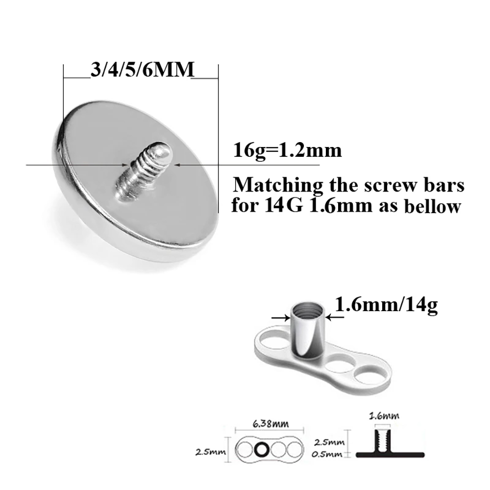 1PC G23 Titanium Fire Opal Der - Dermal Anchor Top 评论和价格