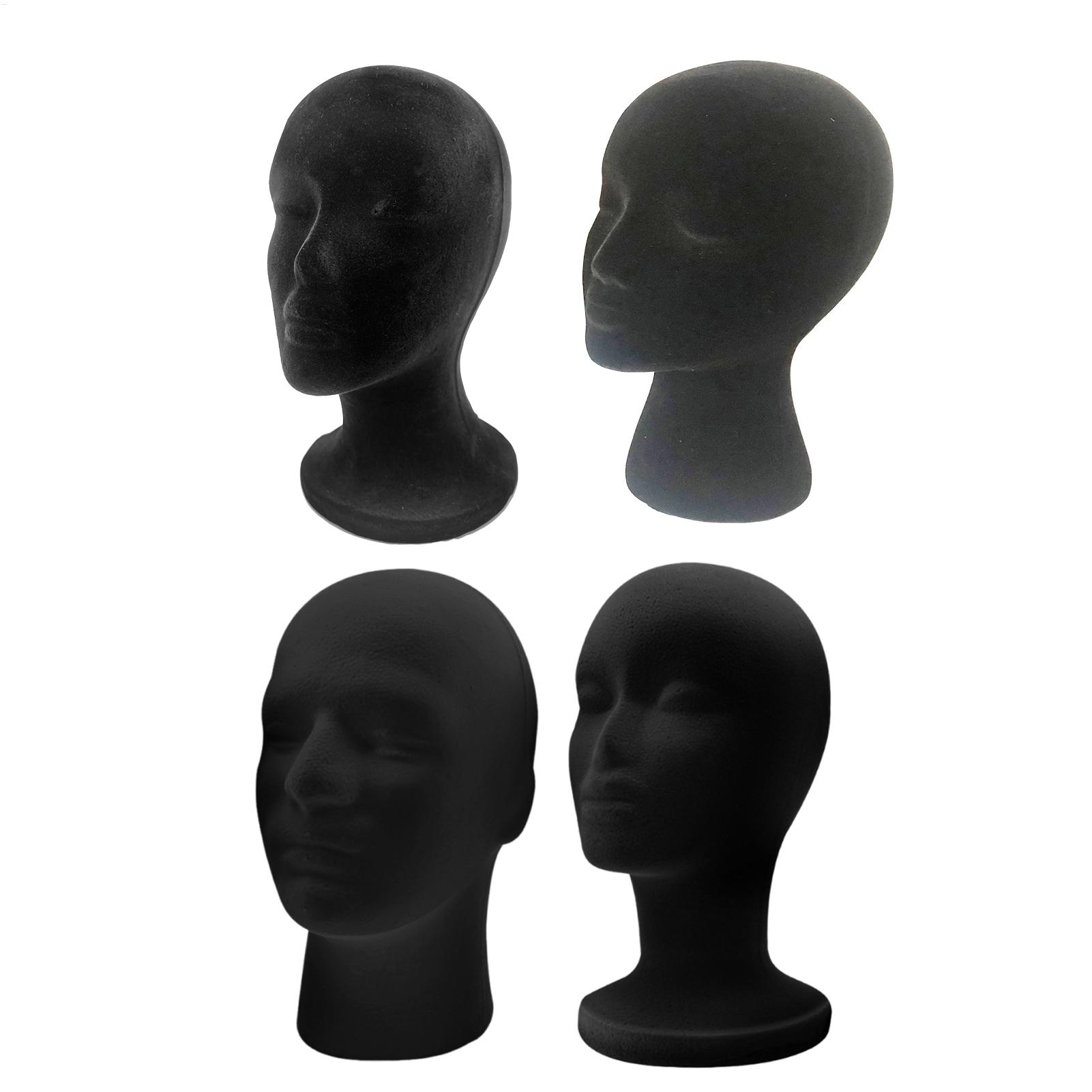 Black Mannequin Head Foam Velv - Body Jewelry Display Ideas 评论和价格