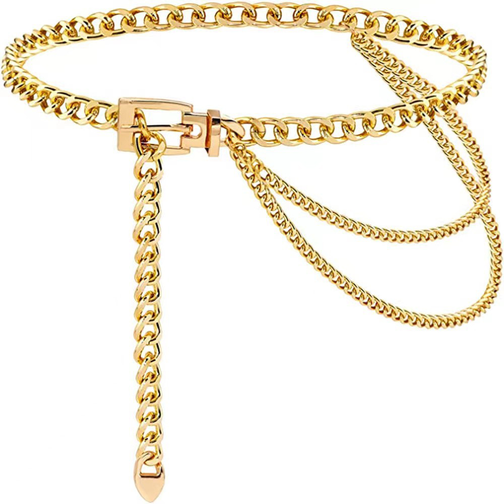 Punk Waist Chain Metal Belt La - Body Jewelry Types 评论和价格