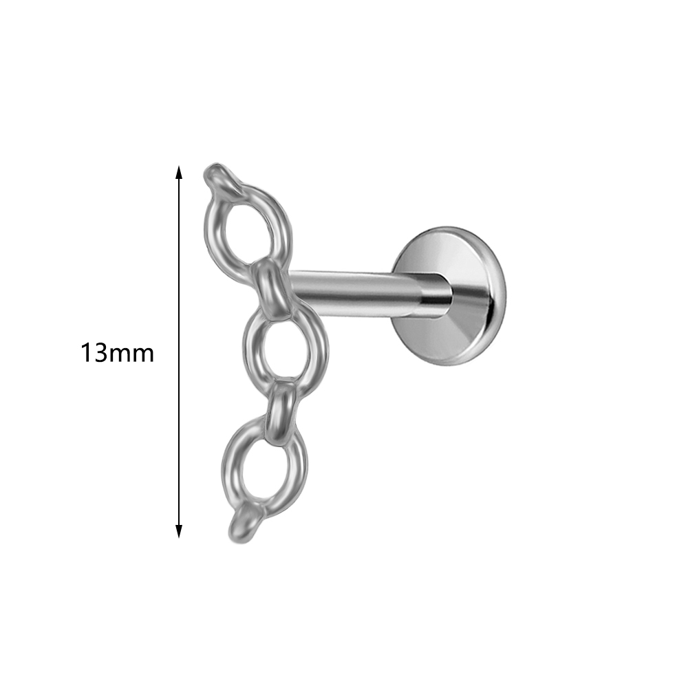 ASTM F-136 Titanium Labret Pie - Body Jewelry Threadless 评论和价格